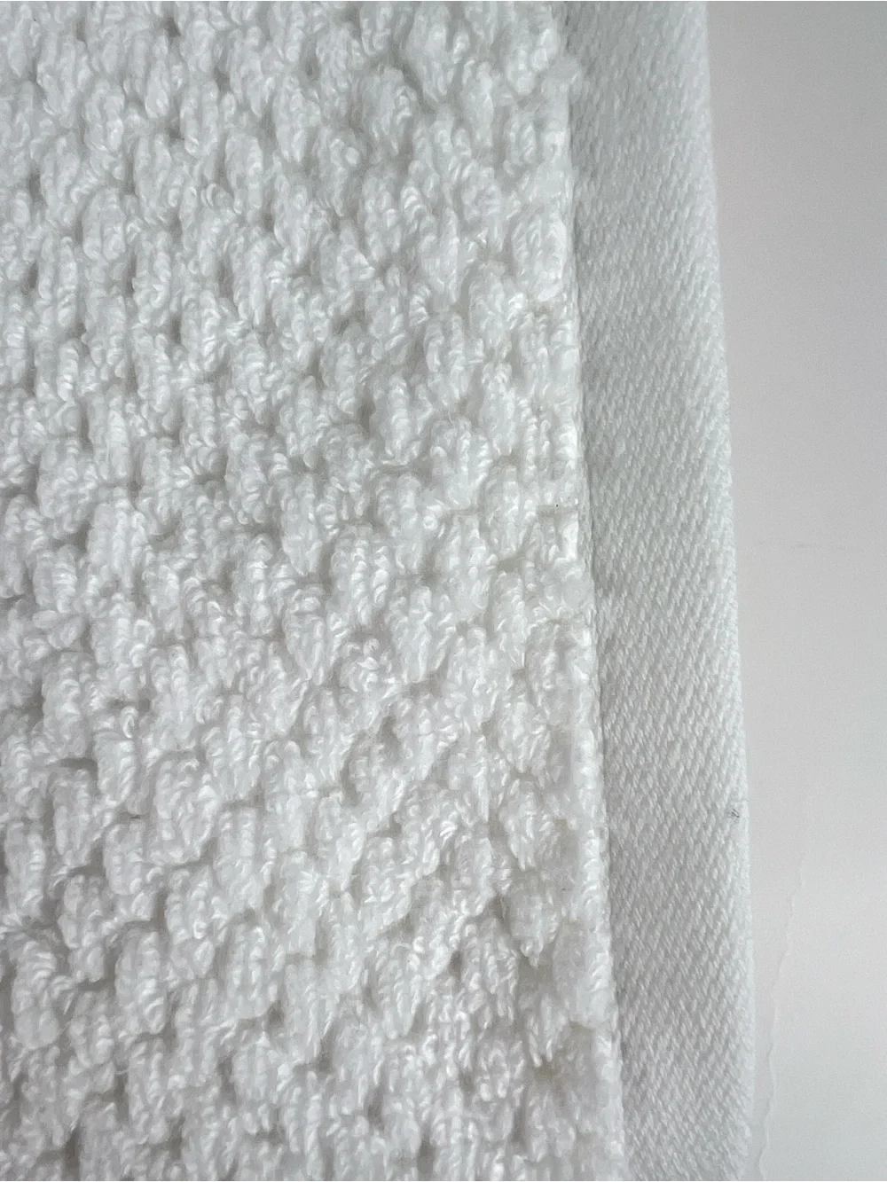 Ecoexistence Bamboo Bath Towel Set White Zero Twist Loops Soft Textured 8 Pc NEW